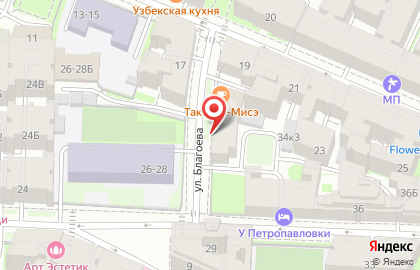 Гостиница Samsonov Hotel в Петроградском районе на карте
