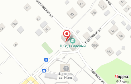 Центр культуры и досуга Садовый в Орджоникидзевском районе на карте