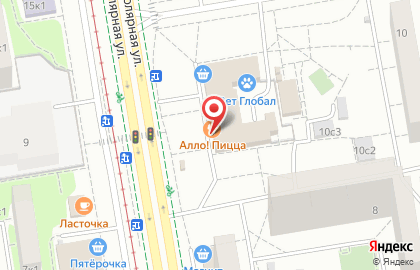 Фитнес клуб Олимпик на Полярной улице на карте