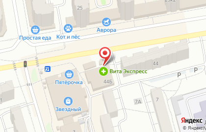 Супермаркет Магнит на улице Ленинского Комсомола на карте