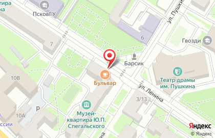 Мастерская по ремонту обуви на ул. Пушкина, 4 на карте