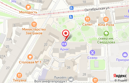 Фитнес-клуб Арни на метро Горьковская на карте