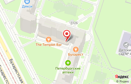 Салон Невская Оптика Вижен Сервис на Бухарестской улице на карте