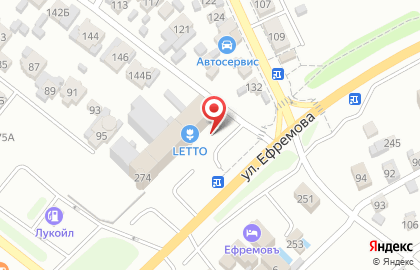 Садовый центр LETTO на улице Ефремова на карте