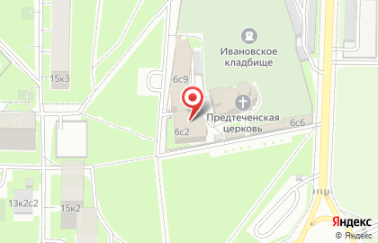Школа академического рисунка и живописи храм Иоана Предтечи в Ивановском на карте