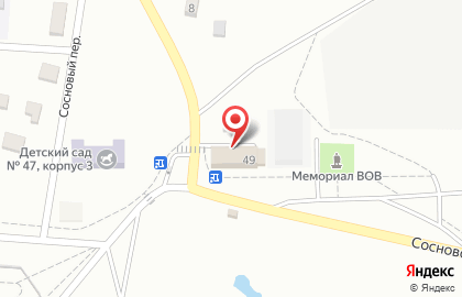 Магазин хозтоваров на Сосновской улице на карте