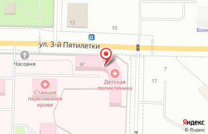 Детская поликлиника в Новодвинске на карте