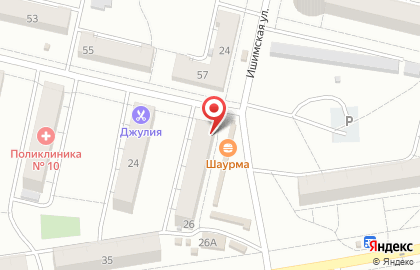 Магазин алкогольной продукции ВинАГрад на Ишимской улице на карте