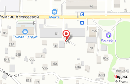 Мебельный салон Агат на улице Эмилии Алексеевой на карте
