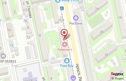 ZooМаркет на проспекте Ленина на карте