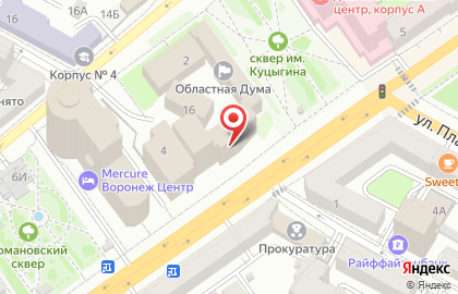Прио-Внешторгбанк в Воронеже на карте