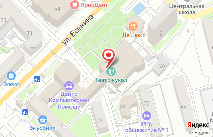Рязанский государственный областной театр кукол на карте