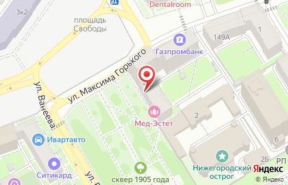 Магазин белорусских продуктов Хуторок в Нижегородском районе на карте