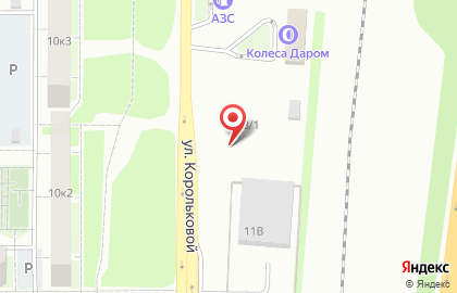 Автостоянка на ул. Корольковой, 11Б на карте