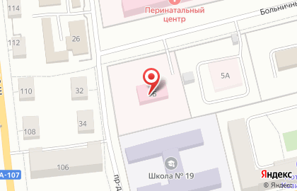 Электростальская центральная городская больница на Советской улице в Электростали на карте