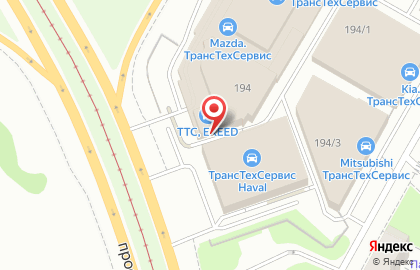 Сервисный центр ТТС Гарант на проспекте Победы на карте
