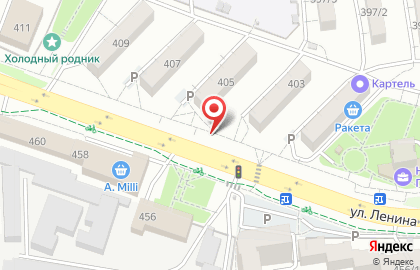 Рекламный щит 3х6м. на улице Ленина на карте