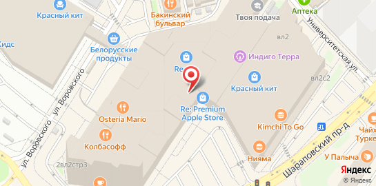 Оптика Кеплер в ТЦ Красный Кит на карте