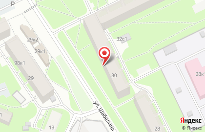 Кафе Smetana на улице Шабалина на карте