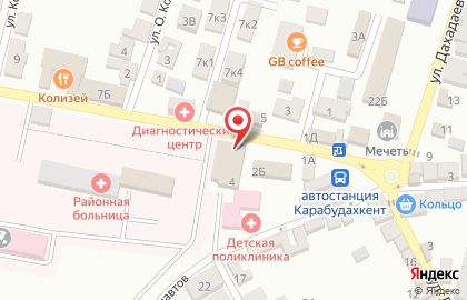 Кафе в Махачкале на карте