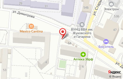Киоск по продаже хлебобулочных изделий на улице Димитрова на карте