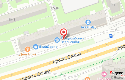 Ресторан Ollis на проспекте Славы на карте