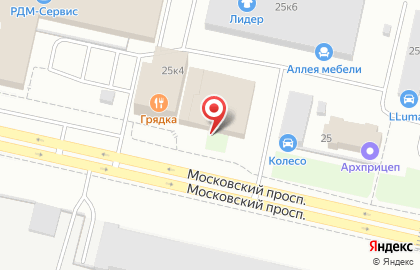 Торговая компания Берин на Московском проспекте на карте