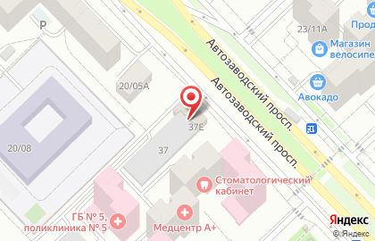 Казанские Аптеки, ООО на Автозаводском проспекте на карте