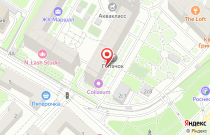 Центр жизненной энергии Аватана у метро Октябрьское поле на карте