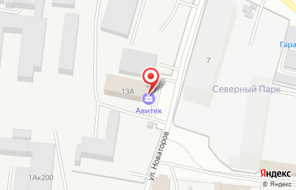 Спецзастройщик укс Авитек на улице Новаторов на карте