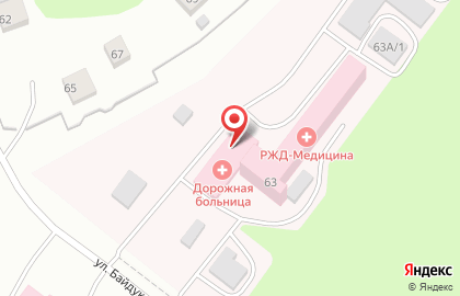 Дорожная клиническая больница РЖД-Медицина Многопрофильный стационар в Железнодорожном районе на карте