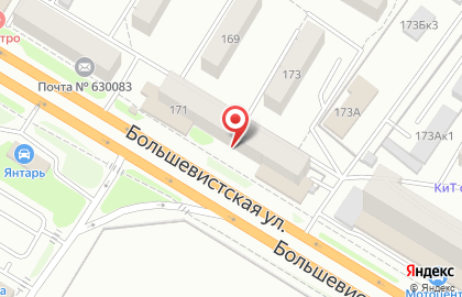 Супермаркет Ярче! на Большевистской улице на карте