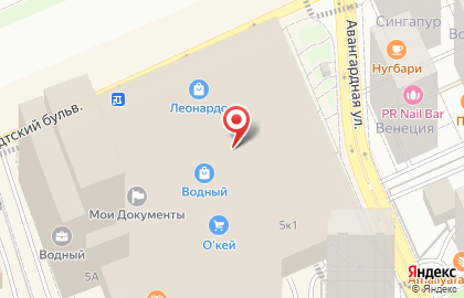 Отель 1001 ТУР на метро Водный стадион на карте
