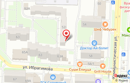 Адвокатский кабинет Чернова С.А. на Коммунистической улице на карте