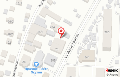 Шиномонтажная мастерская на улице Курнатовского на карте
