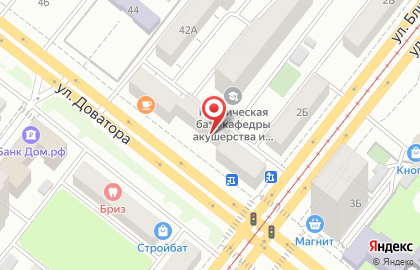 Магазин канцелярских товаров Кубик в Советском районе на карте