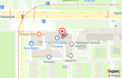 Отдел Вселения и Регистрационного Учёта Граждан на проспекте Ветеранов на карте