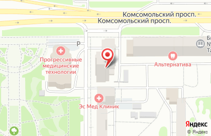 Типография ПартнерПРИНТ на Комсомольском проспекте на карте