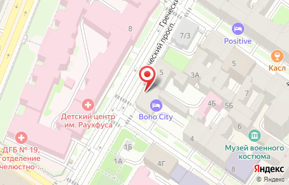 Ромул на Греческом проспекте на карте