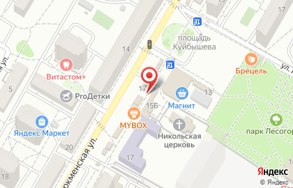 Магазин молочной продукции на Туркменской улице на карте