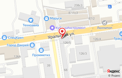 Торговая компания Экватор на Уральской улице на карте
