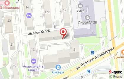 Салон-парикмахерская Красота в Железнодорожном районе на карте