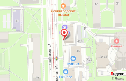 Киоск по продаже фруктов и овощей ЯR Фрукт в Московском районе на карте