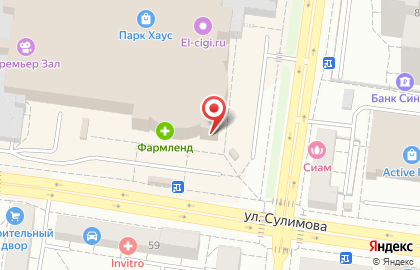 Магазин косметики YVES ROCHER на улице Сулимова на карте