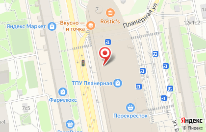 Салон сотовой связи МегаФон на Планерной улице на карте
