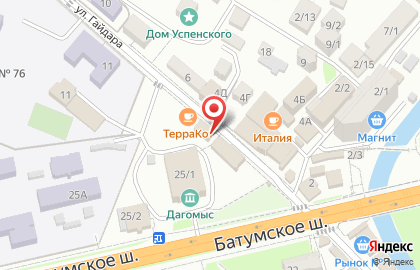 Магазин тканей и швейной фурнитуры в Лазаревском районе на карте