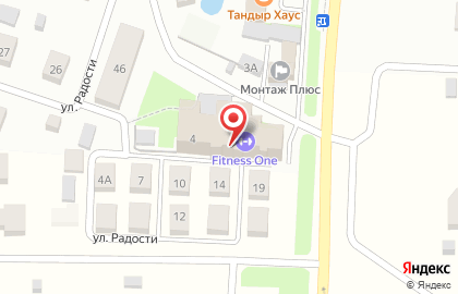 Fitness One на карте