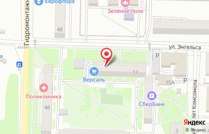 Продовольственный магазин в Советском районе на карте