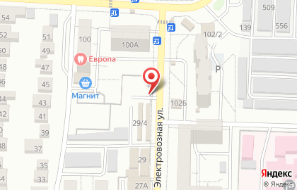 Автостоянка на ул. Калининградская, 29а на карте