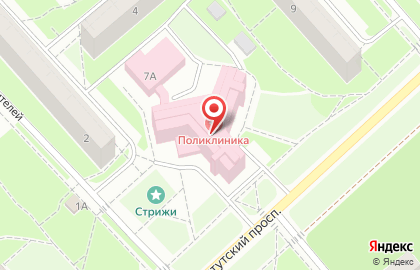 Больница Научный центр РАН на Институтском проспекте в Черноголовке на карте